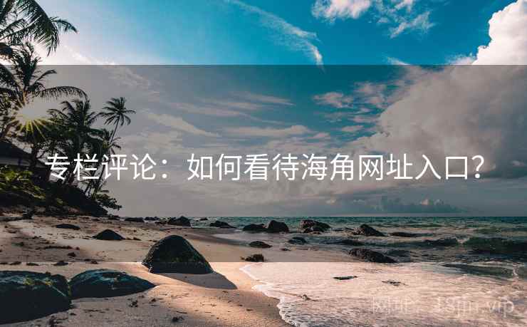 专栏评论：如何看待海角网址入口？
